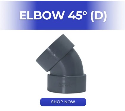 FITTING ELBOW 45 D WAVIN